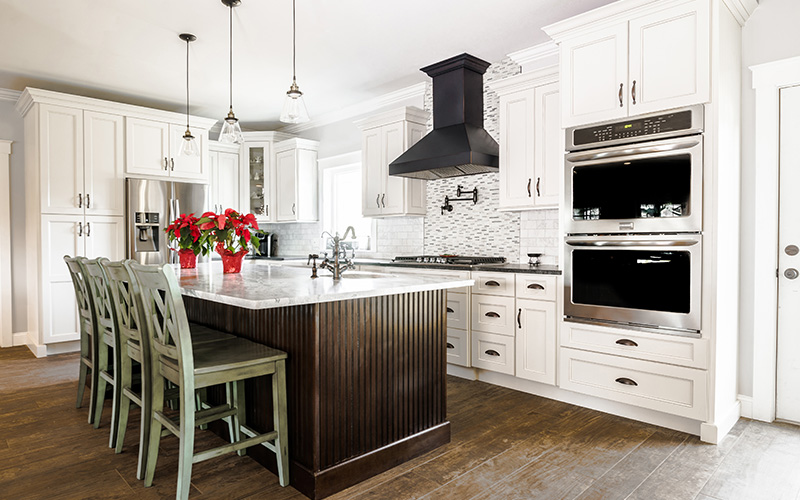 Fusion Blanc classic clean white kitchen cabinets