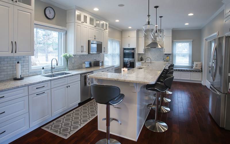 gramercy modern clean white kitchen cabinets